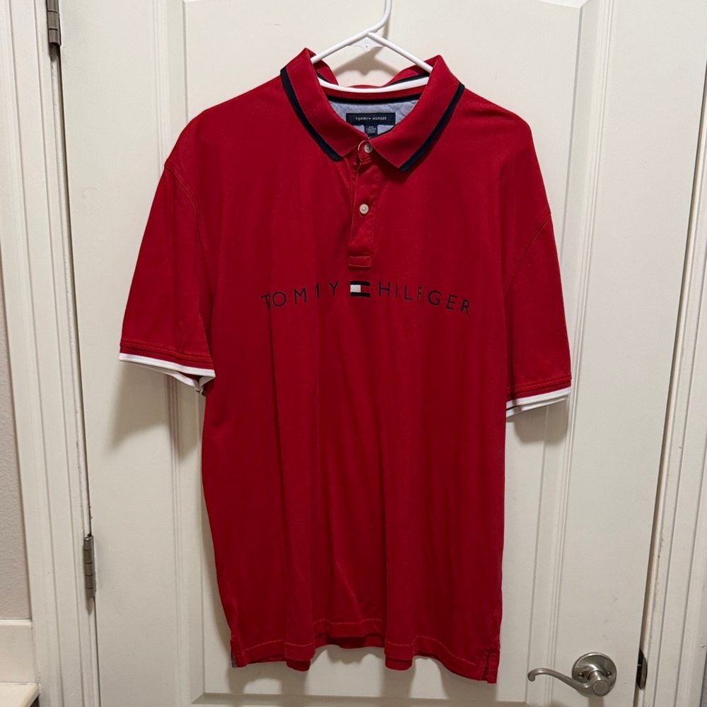 Tommy Hilfiger Men's Polo in Vibrant Red